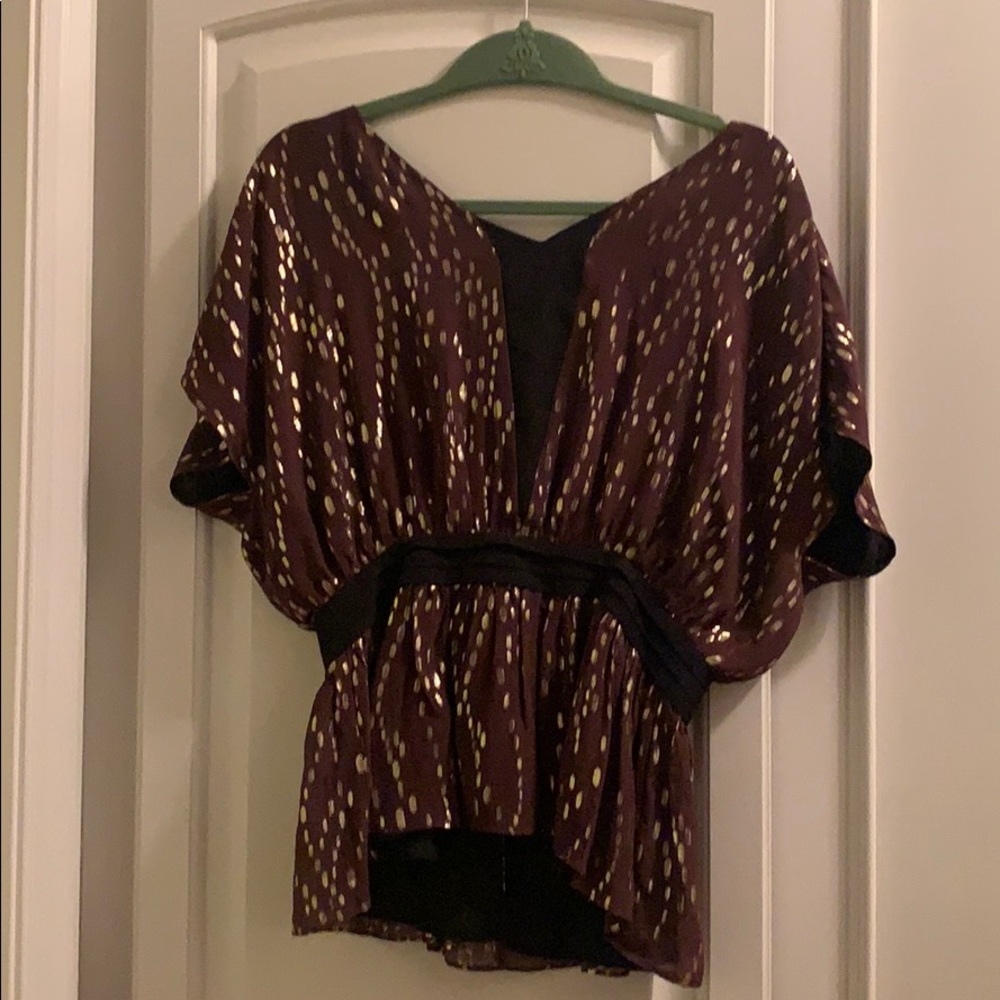 Purple flouncy top